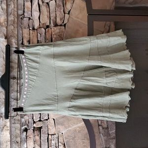 DKNY Jeans Olive Green Skirt